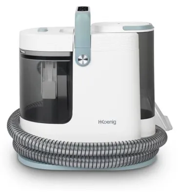 Immagine prodotto di H.Koenig TWT99 dispositivo di pulizia per divani, tessuti, acqua calda, pulitore a vapore 1700 W, shampoo con doppio serbatoio 1600 ml e 1250 ml, pulitore per tappeti, moquette, tappezzeria, vetro, automobile