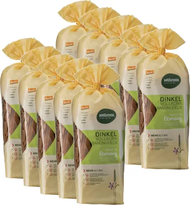 Produktbild von Naturata  Bandnudeln Dinkelvollkorn (10 x 500 gr)