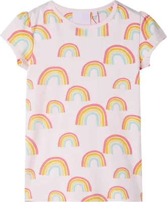 Produktbild von vidaXL Kinderpyjama mit Kurzen Ärmeln Zartrosa 116