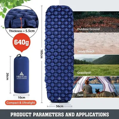 Produktbild von Famanu Campingmatte Wasserfest - 185 x 56 x 6 cm