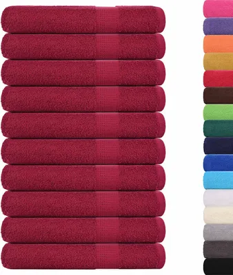 Immagine prodotto di Asciugamani per sauna FROGN 10 pz Bordeaux 80x200 cm 360 g/m²