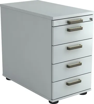 Produktbild von Standcontainer SC50 SG, 80er Tiefe 42,8 x 72 - 76 x 80 cm, 1/3/3/3/3 HE