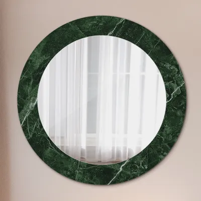 Produktbild von Ø60cm Modern Spiegel - Wandspiegel Wandmontage- Schlafzimmer - Blumen Muster