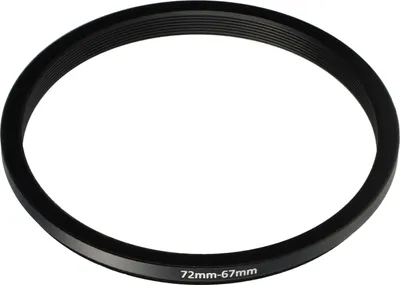 Produktbild von vhbw Step-Down-Ring Adapter 72 mm auf 67 mm für Kamera Objektiv - Filteradapter Metall