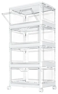 Image de Solidchoice - Boîtes de rangement avec couvercle - Boîtes de rangement en plastique empilables, 23 litres