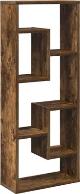 Obrázek produktu pro vidaXL Nástěnná police Smoked Oak 36x16x90 cm výrobek ze dřeva