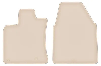 Produktbild von DURBAN Beige Velours-Fußmatten vorne für Nissan Qashqai I J10 (breit) Crossover (2007-2013)