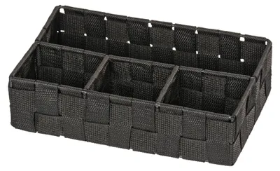 Produktbild von WENKO Organizer mit 4 Fächern Box Ablage 26x6,5x17cm Bad Korb Schmuck Spangen