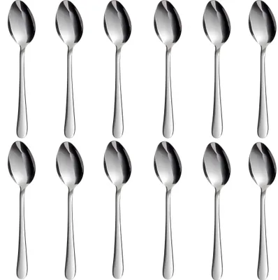 Produktbild von 12tlg Tafellöffel, Edelstahl Menülöffel Set, Esslöffel Suppenlöffel Küche Löffel