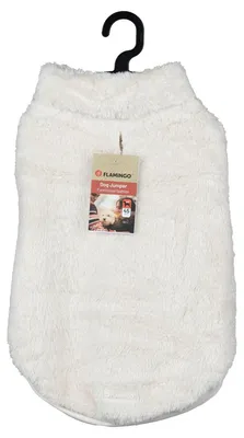 Produktbild von Flamingo Hundepullover Fergi weiß, Rückenlänge: 45 cm