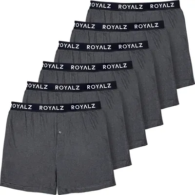Produktbild von ROYALZ 6er Pack Boxershorts für Herren Baumwolle American hohe Taille leichte Unterhosen Men Weit Hoch Weich 6 Set Männer Unterwäsche