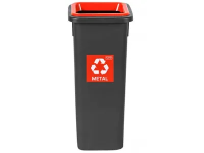 Obrázek produktu pro Igotrend, 714004 Koš na tříděný odpad 20 l, FIT BIN černá/červená