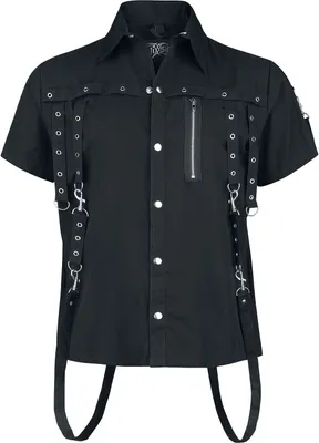 Produktbild von Vixxsin Kurzarmhemd Herren Cassius Shirt schwarz 3XL