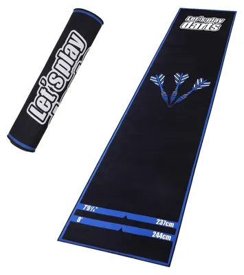 Image de Tapis de fléchettes professionnel avec système de lignes Oche - Antidérapant - 260x60 cm