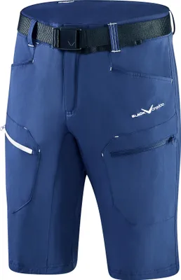 Produktbild von BLACK CREVICE - kurze Herren Wander- & Trekkinghose - Shorts - Outdoor Hose | Farbe: Steel Blue | Größe: L