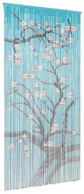 Image de vidaXL Rideau anti-insectes multicolore 200 x 100 cm en bambou