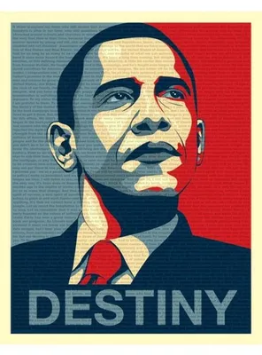 Obrázek produktu pro Barack Obama – Destiny Discour – 40 x 50 cm – plakát