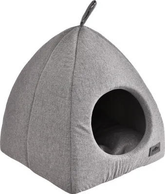 Produktbild von Dehner Premium Lovely Katzenhöhle Einkehr, ca. 40 x 40 x 42 cm, Polyester, grau