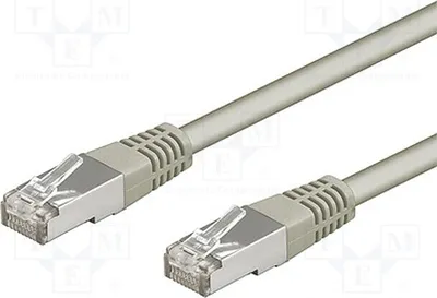 Produktbild von 1x 2 95206 RJ45-Kabel PVC grau 5e 0,25m