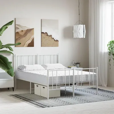 Produktbild von vidaXL Schaumstoffmatratze Weiß 140x190 cm Härtegrad H2 H3
