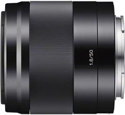 Produktbild von Sony 50 mm / F 1,8 OSS (SEL-50F18) Festbrennweitenobjektiv für Sony E-Mount Systemkameras, F1,8, Bildstabilisator, Autofokus, 49 mm Filterdurchmesser
