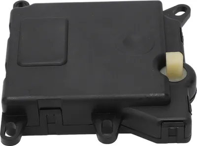 A black HVAC blend door actuator for a vehicle.
