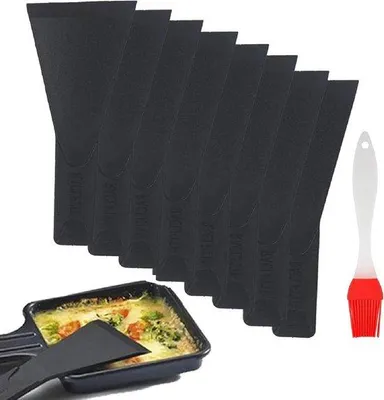Image de Set de plaques de cuisson pour fromage, 8 pièces, antiadhésif