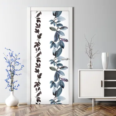 Produktbild von Dekorative Aufkleber Türtapete selbstklebend Klebefolie Pinselstrich 70 x 200 cm