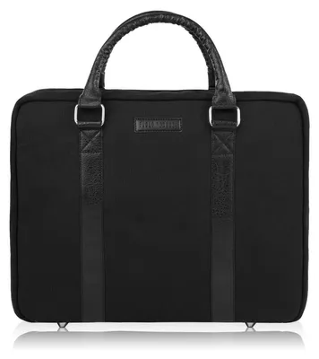 Obrázek produktu pro Pánská taška přes rameno nebo do ruky, veganská, do práce, na notebook, černá Paolo Peruzzi E-14-Bl
