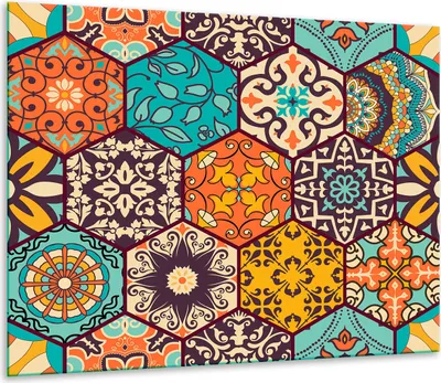 Obrázek produktu pro Kryt varné desky Skleněný kryt varné desky Splashback 60x52cm Mosaic