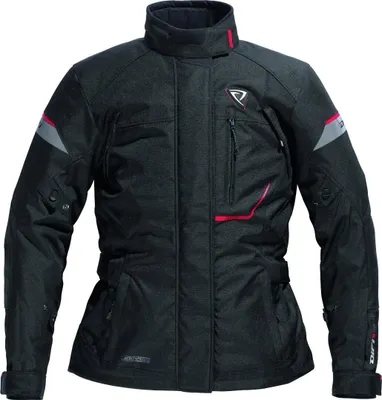 Productafbeelding van DIFI Nexia Aerotex waterdichte damesmotorfietsjas, zwart/rood, maat 54