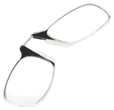 Imagen del producto de Gafas de lectura plegables, ideales para llevar ContiGo!, de diseño ultraplano y flexible, con una almohadilla adhesiva para fijarlas al teléfono móvil. Tamaño: 2,5