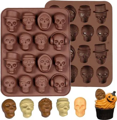 Obrázok produktu pre Silikónová forma na pečenie halloweenských sušienok s čokoládou