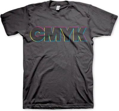 Produktbild von CMYK T-Shirt - Small - Dark-Grey