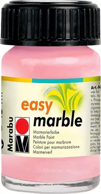 Produktbild von Marabu Marmorierfarbe "Easy Marble" rosa 15 ml im Glas