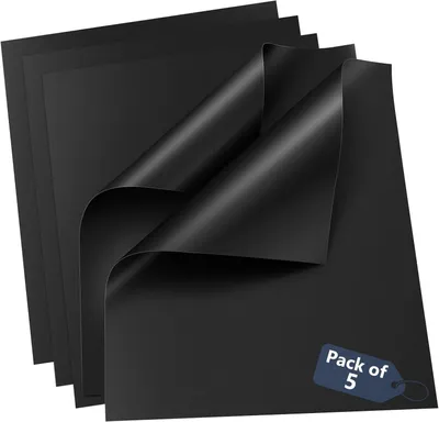 Imagen del producto de Alfombrillas para parrilla con revestimiento antiadherente, juego de 5 unidades, 40 x 33 cm, reutilizables, para parrillas a gas