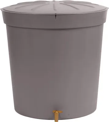 Produktbild von Otto Graf Regentonne Lanzarote 300 Liter rund, Deckel und Hahn graphit