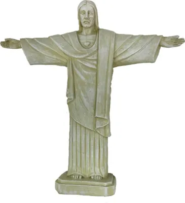 Produktbild von Beigefarbende Christus Figur 15,5cm Zuckerhut Rio de Janeiro