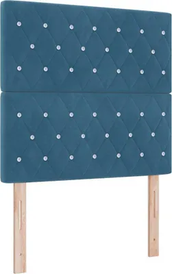Produktbild von vidaXL Kopfteil Dunkelblau 90 cm Samt