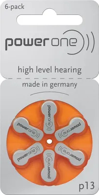 Produktbild von Powerone Varta P 13 (60 Stück, 310mAh, 1,4V) Hörgerätebatterie PR48