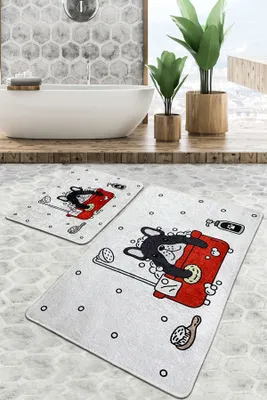 Imagen del producto de Mijolnir, Alfombras para baño, CHL2543, Bunt, 700 gr/m², 100% poliéster