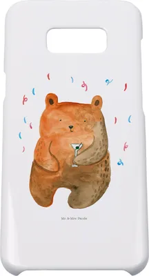 Produktbild von Mr. & Mrs. Panda Samsung Galaxy S8 plus Handyhülle  Bär Party - Weiß - Geschenk, Mitbringsel, Cover, Hülle, Handycover, Geburtstag, Geburtstagsgeschenk, Handy, Lustig