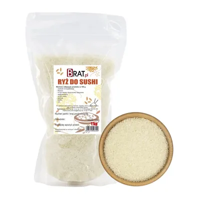 Zdjęcie produktu dla Ryż do sushi 1kg Brat.pl