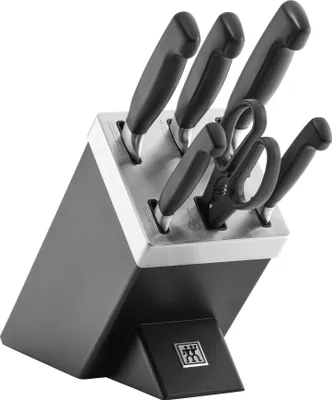 Produktbild von Zwilling Vier Sterne Messerblock 7-tlg. schwarz