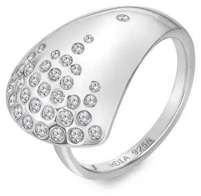 Productafbeelding van Elegante ring met diamant en topaas, model DR295 - Omtrek: 58 mm