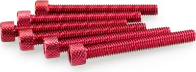 Produktbild von PUIG 0421R Muttern aus Anodisierten Aluminium  passend fuer UNIVERSAL UNIVERSAL Rot