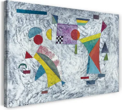 Produktbild von Leinwandbild (120x80cm): Wassily Kandinsky - Flatterhaft (1931), echter Holz-Keilrahmen inkl. Aufhänger, handgefertigt in Deutschland