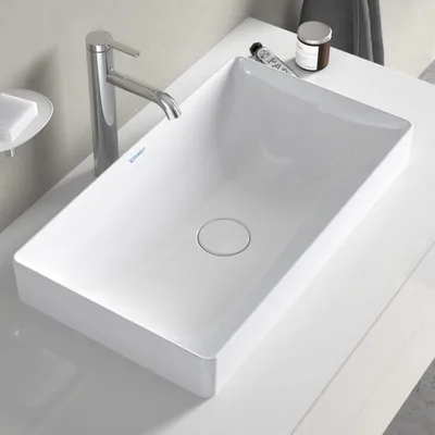 Produktbild von Duravit DuraSquare Aufsatzbecken ohne Hahnloch 60 x 34,5 cm