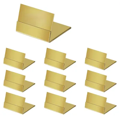10 Tischkartenhalter Gold – Menükartenhalter für Hochzeit & Party