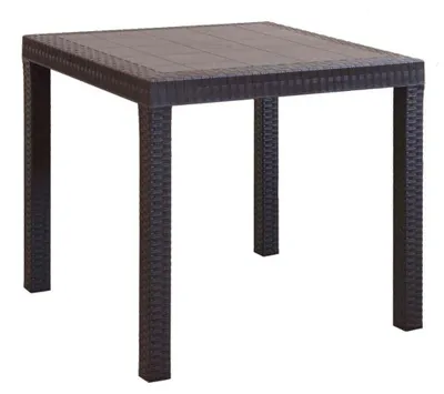 Immagine prodotto di Tavolo Dallas 80x80x74 h cm in Wicker Marrone